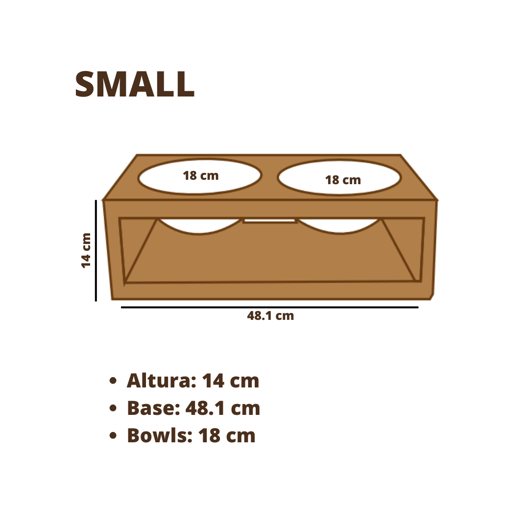 Comedero elevado modelo clasico