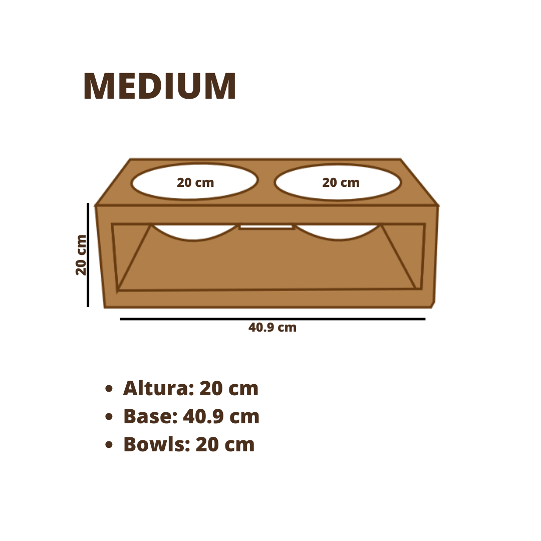 Comedero elevado modelo clasico