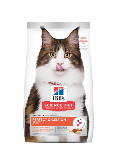 Science Diet Feline Adult Perfect Digestion 3.5 Lb Alimento Seco Gato (1.58 kg)