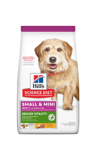 Hills Sd Adult 7+ Senior Vitality Small & Mini 3.5 Lb/ 1.58 kg