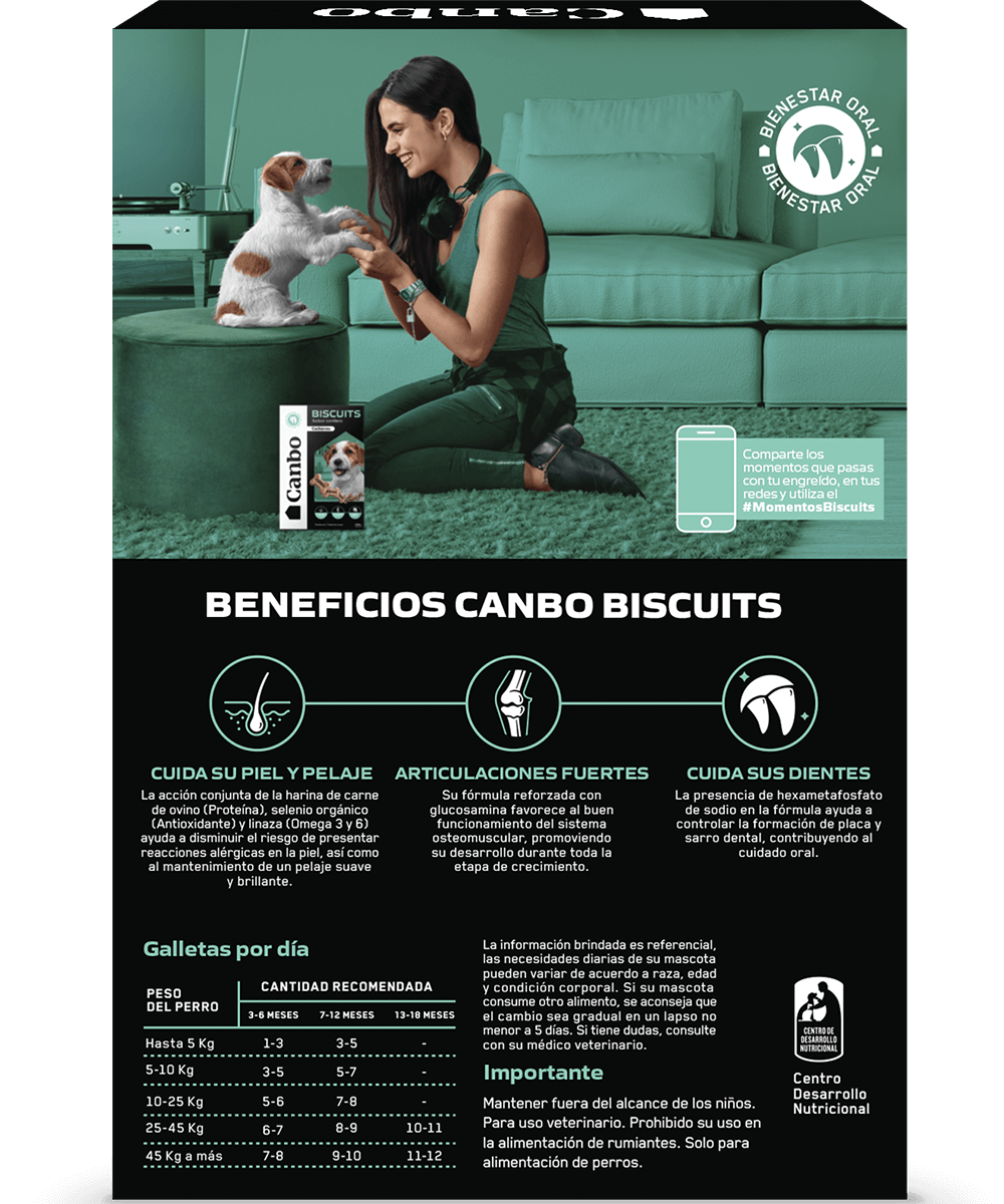 Canbo Biscuits Cachorros sabor Cordero