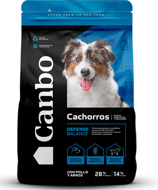 Canbo Dog Food Cachorros Sb Pollo Razas Medianas Y Grandes Alimento Seco Perro