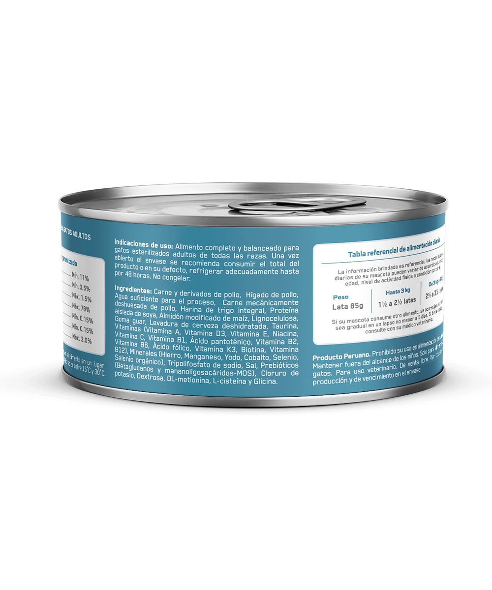 Canbo Cat Pate Esterilizados Adulto Lta 85Gr