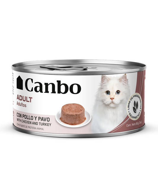 Canbo Cat Pate Pollo Y Pavo Adulto Lta 85Gr