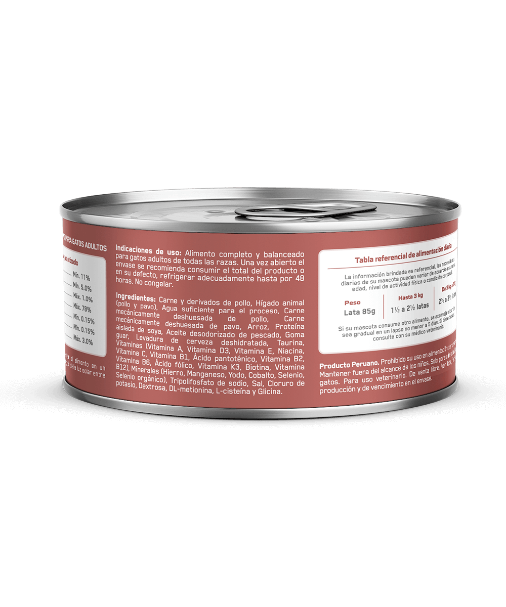 Canbo Cat Pate Pollo Y Pavo Adulto Lta 85Gr