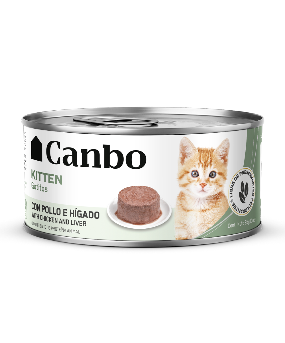Canbo Cat Pate Pollo e Higado Cachorro Lta 85Gr