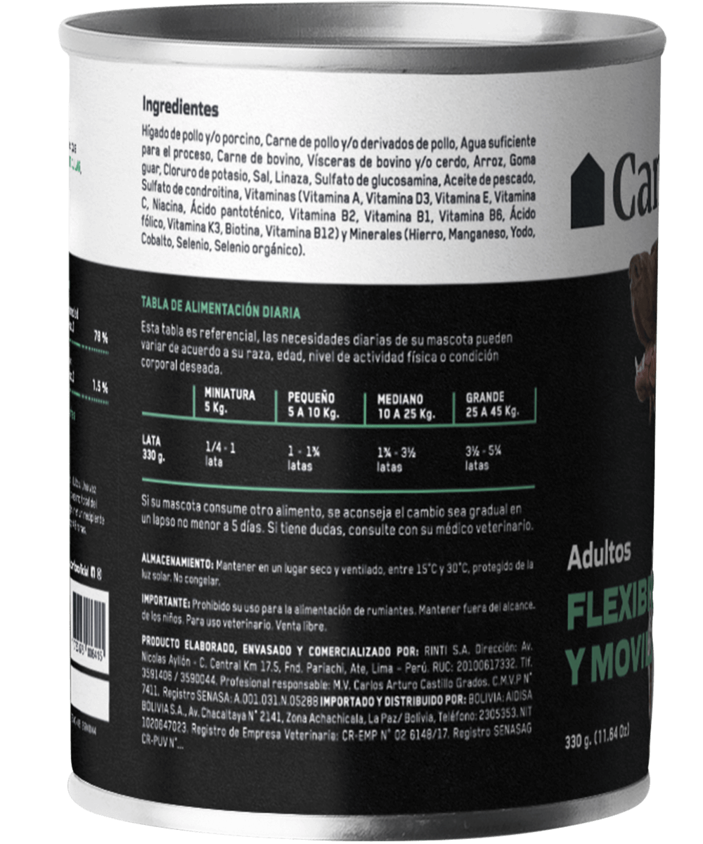 Canbo Dog Paté Flexibilidad y Movilidad 330 gr