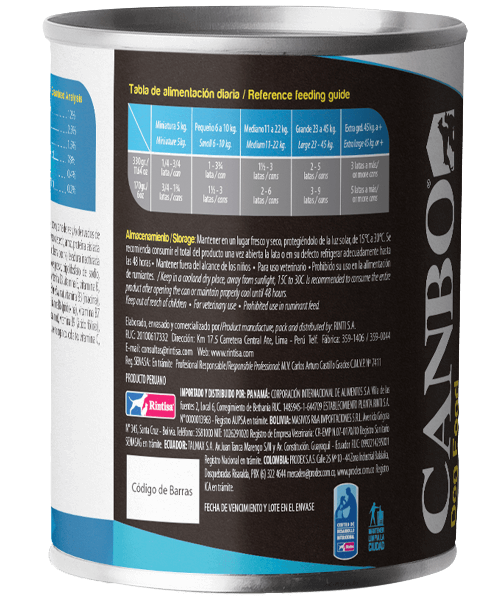 Canbo Enlatado Cachorro Hipoalergenico 330 gr