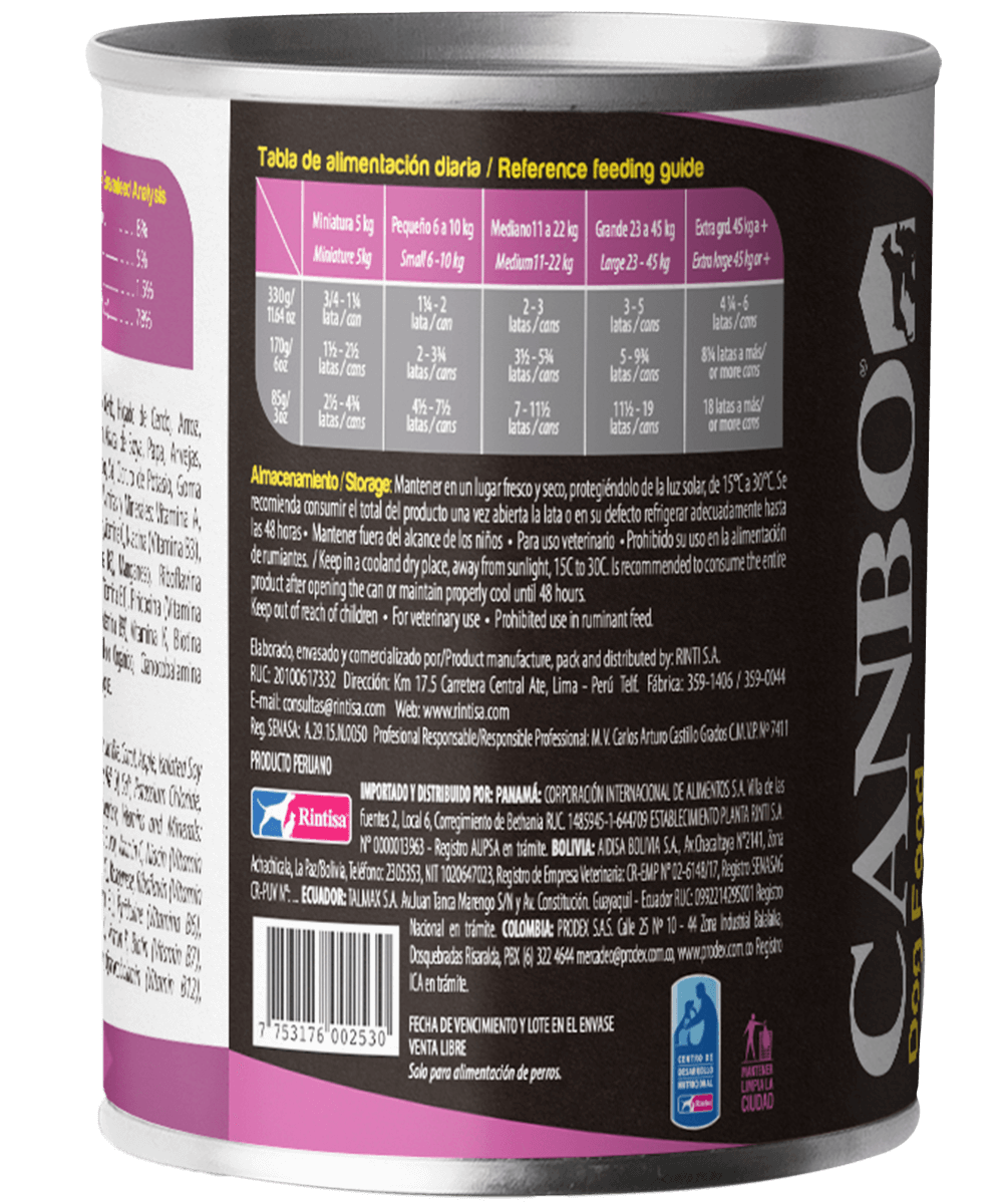 Canbo Paté Enlatado Adulto Hipoalergenico 330 gr