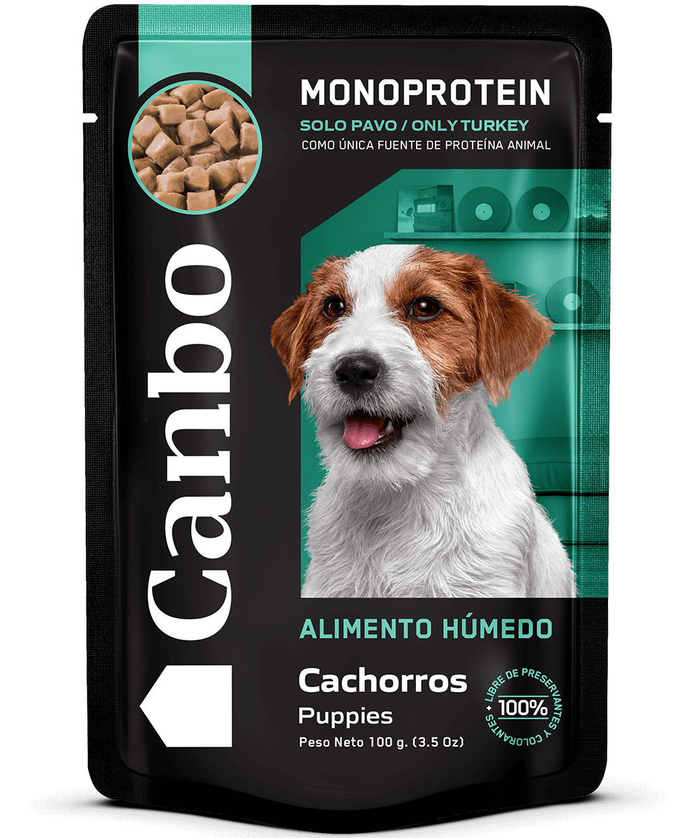 Canbo Perro Trocitos Cachorro en Salsa de Pavo 100 gr