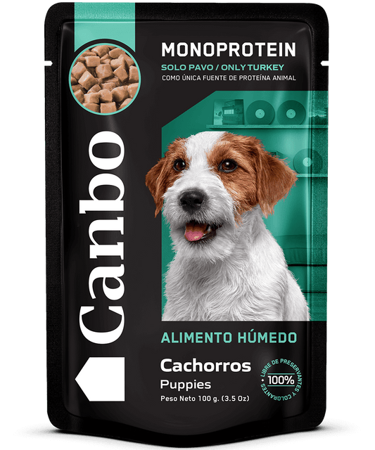 Canbo Perro Trocitos Cachorro en Salsa de Pavo 100 gr
