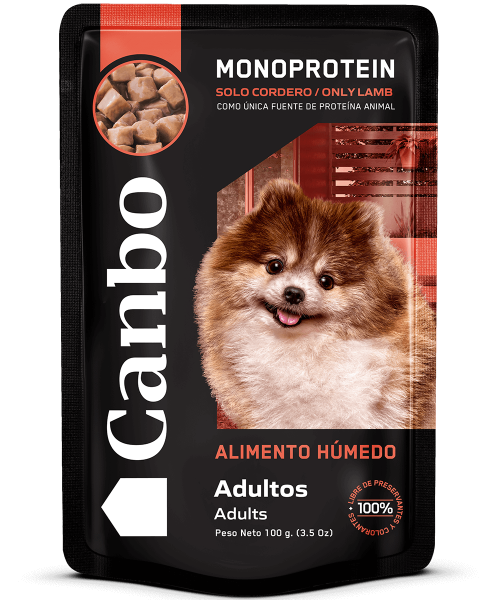 Canbo Perro Trocitos Adulto en Salsa de Cordero 100 gr