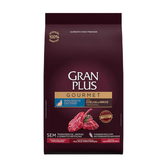 Gran Plus Gourmet Cordero y arroz Gatos castrados