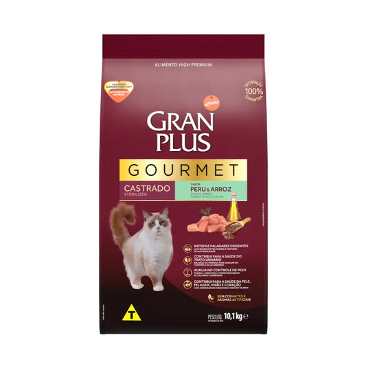 Gran Plus Gourmet Pavo y arroz – Gatos castrados