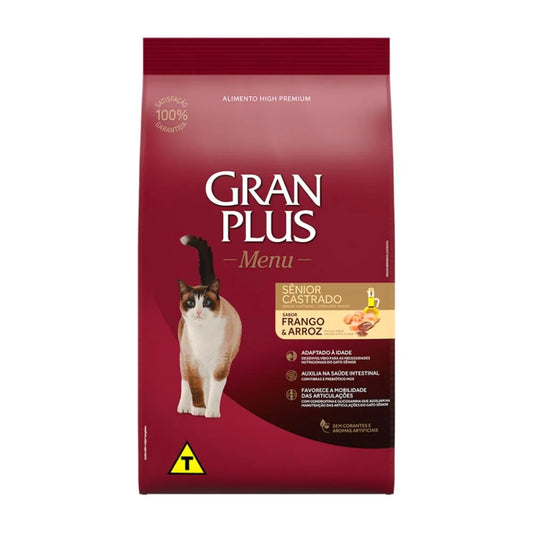 Gran Plus Senior Gato Castrado Pollo y Arroz