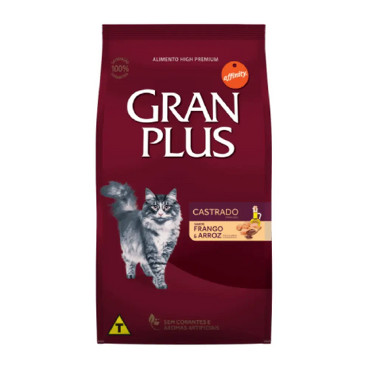 Gran Plus pollo y arroz – Alimento para gatos adultos castrados