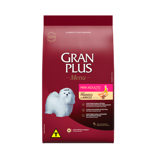 Gran Plus pollo y arroz – Alimento para perros adultos de raza mini