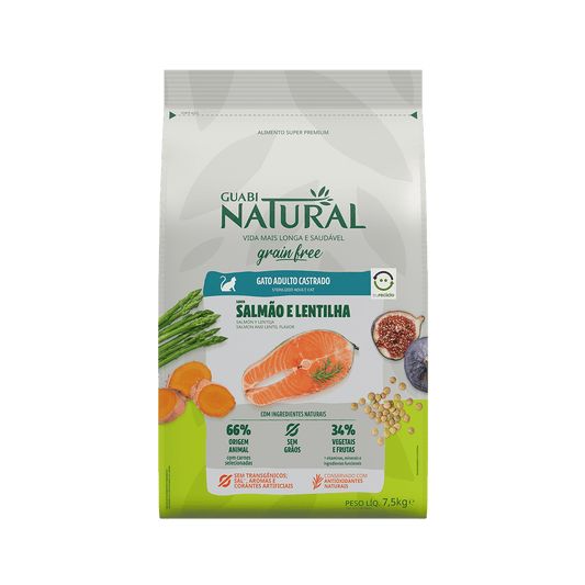 Guabi Adulto Castrado Salmón y Lenteja 7.5 kg