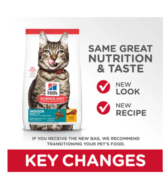 Hills Sd Mature Indoor 3.5 Lb Adulto 7 Años Alimento Seco Gato (1.58 kg)