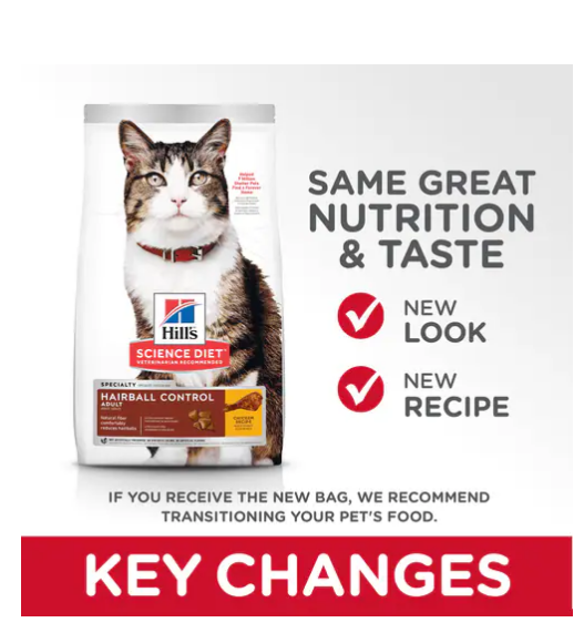 Hills Sd Adult Hairball Control Adult Dry Control De Bola De Pelos Alimento Seco Gato