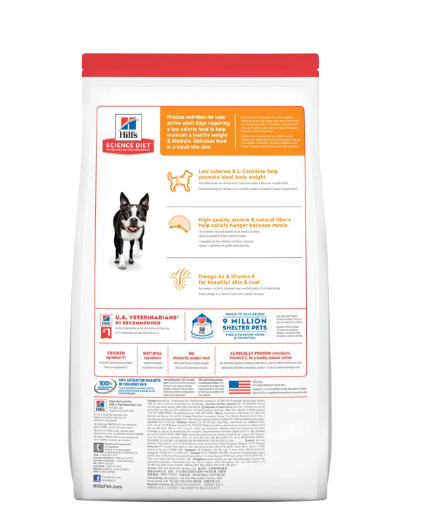 Hills Sd Adult Light Small Bites Razas Pequeñas Alimento Seco Perro