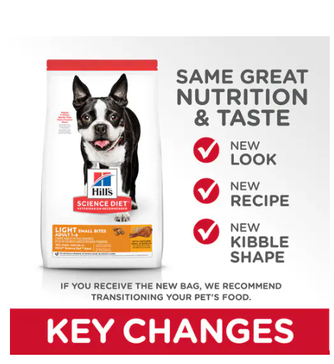 Hills Sd Adult Light Small Bites Razas Pequeñas Alimento Seco Perro