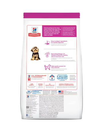 Hills Sd Adult L&R Small Paws Adultos Razas Pequeña Y Miniatura De Cordero Y Arroz 2 Kg