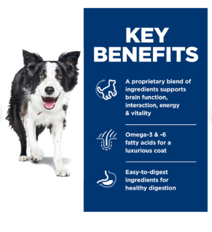 Hills Sd Adult 7+ Youthful Vitality Vitalidad Juvenil Adulto Alimento Seco Perro 5.7 kg