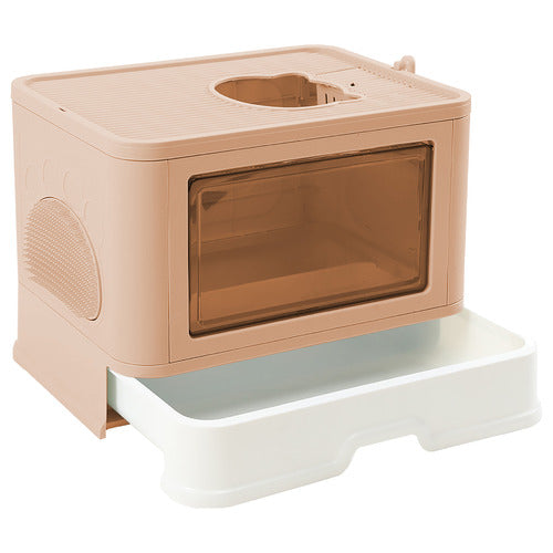 Arenero Portátil y Plegable para Gatos  - Comodidad y Limpieza en un solo diseño