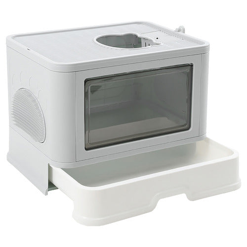 Arenero Portátil y Plegable para Gatos  - Comodidad y Limpieza en un solo diseño