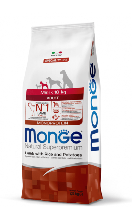 Monge Adult Mini Cordero, Arroz Y Papa