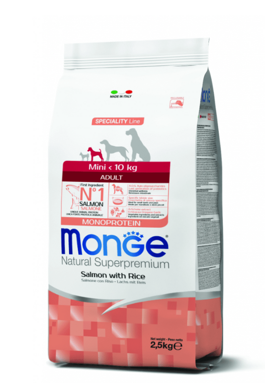 Monge Adult Mini Salmon y Arroz 2.5 kg