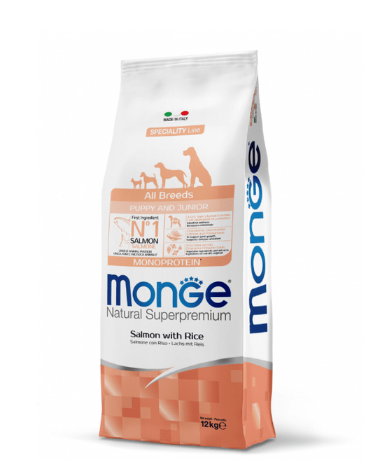 Monge Puppy All breeds Salmon y Arroz