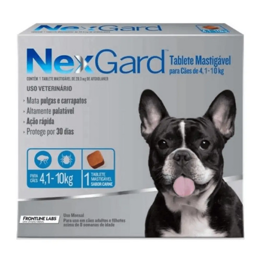 NEXGARD 28mg Antipulgas para perros de 4-10kg