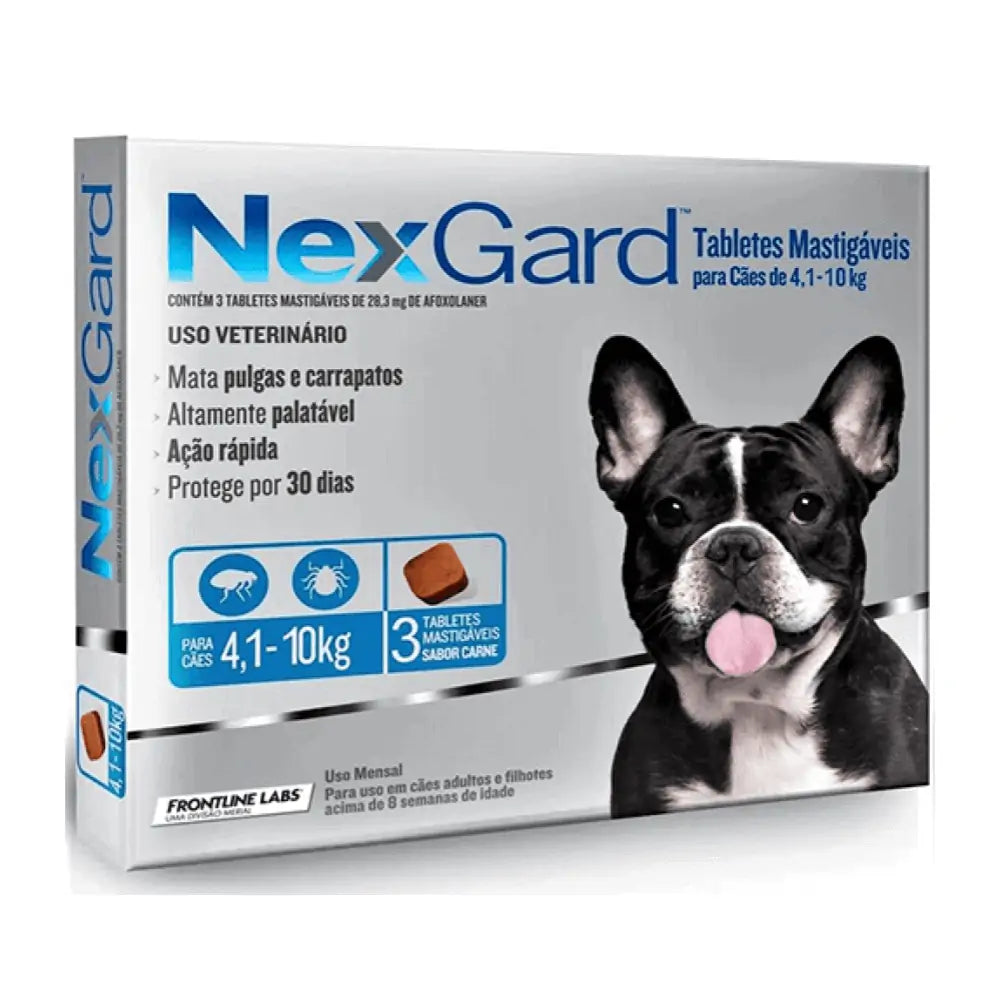 NEXGARD 28mg Antipulgas para perros de 4-10kg