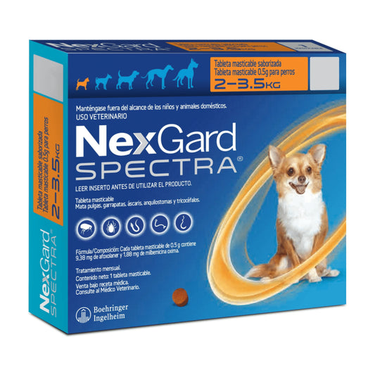 NEXGARD SPECTRA Antipulgas perros de 2-3.5kg