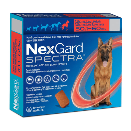 NEXGARD SPECTRA Antipulgas perros de 30-60kg