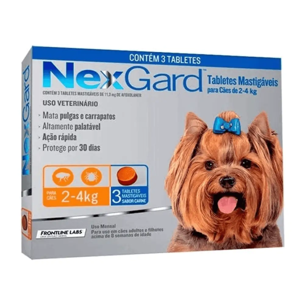 NEXGARD 11mg Antipulgas para perros de 2-4kg