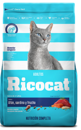 Ricocat Adultos Atun, Sardina Y Trucha Alimento Seco Gato