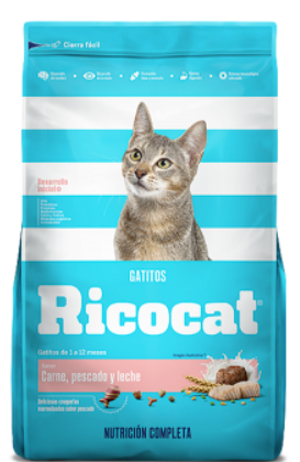 Ricocat Gatitos Carne, Pescado y Leche Alimento Seco Gato
