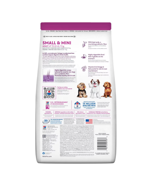 Hill'S Sd Small & Mini Sensitive Skin & Stomach Alimento Perro Adulto Raza Pequeña Y Mini Piel Y Estómago Sensibles 1.8Kg