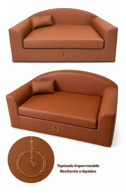 Confort Club Tapizado en Ultra Cuero Terracota