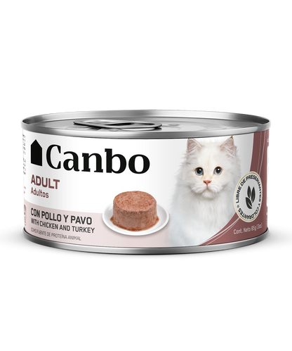Canbo Cat Pate Pollo Y Pavo Adulto Lta 85Gr