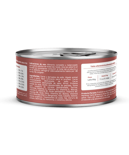 Canbo Cat Pate Pollo Y Pavo Adulto Lta 85Gr