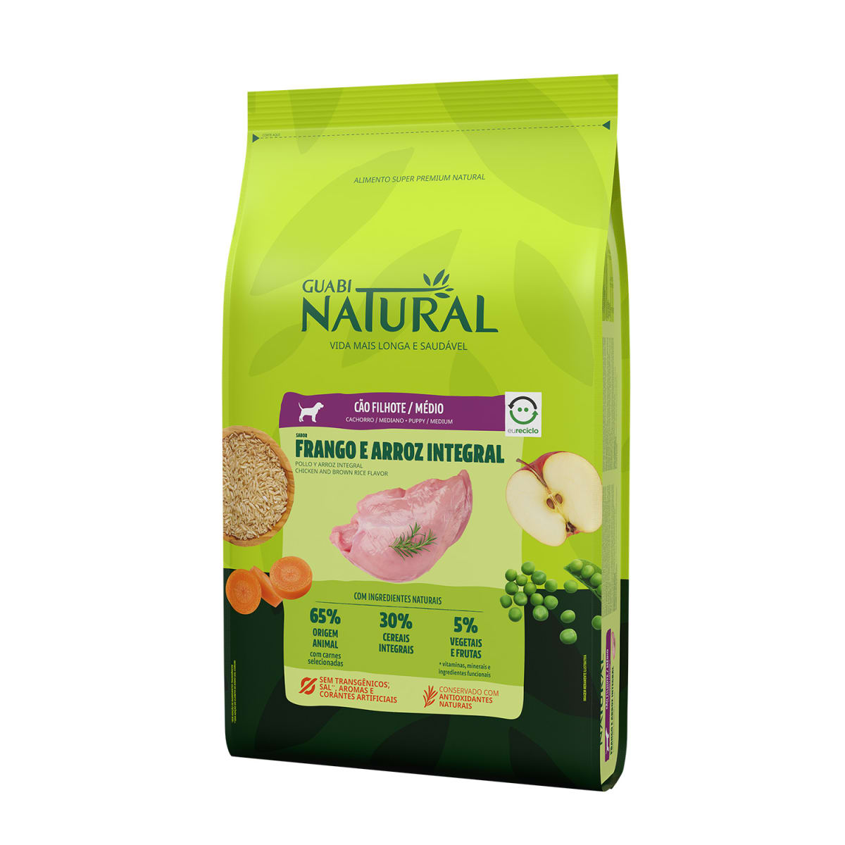 Guabi Natural – Perro Cachorro – Raza Mediana – Pollo y Arroz Integral ...