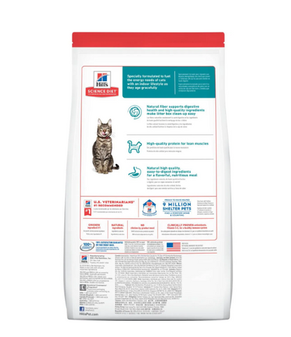 Hills Sd Mature Indoor 3.5 Lb Adulto 7 Años Alimento Seco Gato (1.58 kg)