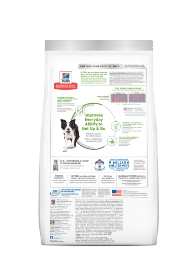 Hills Sd Adult 7+ Youthful Vitality Vitalidad Juvenil Adulto Alimento Seco Perro 5.7 kg
