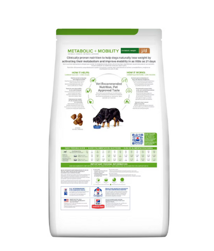 Pd Canine Metabolic + Mobility Metabólico Y Movilidad Alimento Seco Perro