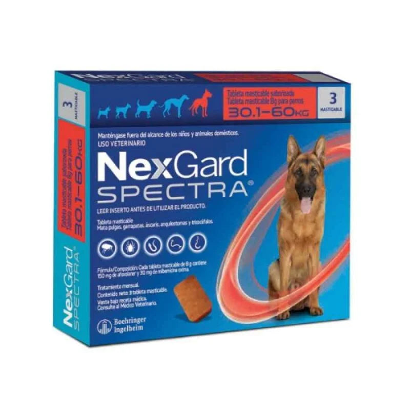 NEXGARD SPECTRA Antipulgas perros de 30-60kg